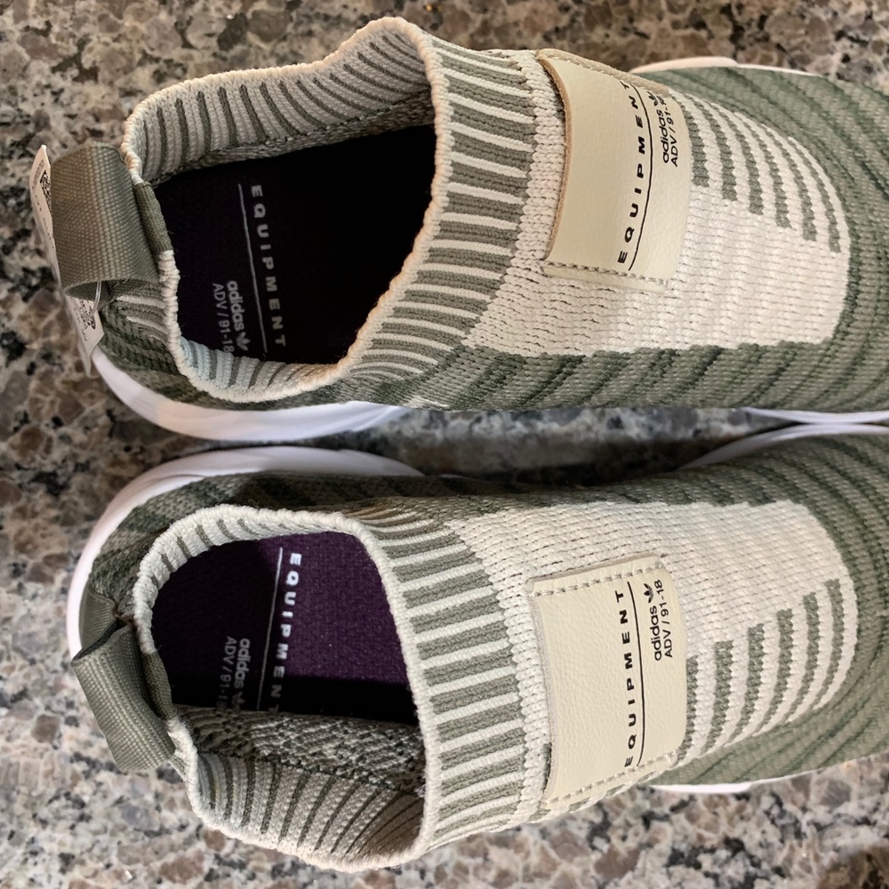 Adidas Women’s EQT Sock Primeknit Cargo-Brown New - Picture 6 of 8